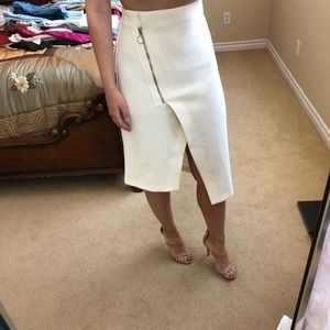 Classy top shop asymmetrical skirt midi